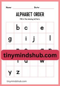 Missing Alphabet