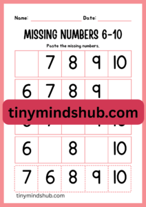 Missing Number 6-10