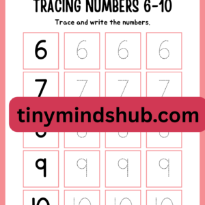 Tracing Number 6-10