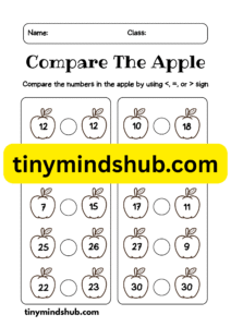 Comparing Number Worksheet