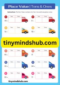 Maths Place Value Worksheet